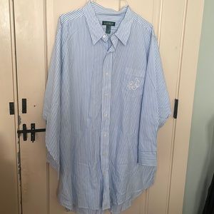 Lauren Ralph Lauren Stripped Buttoned Shirt